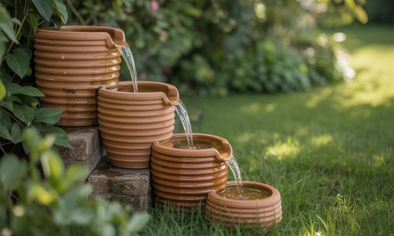 découvrez comment fabriquer une fontaine de jardin sans pompe grâce à notre guide complet pour un aménagement extérieur écologique et naturel.