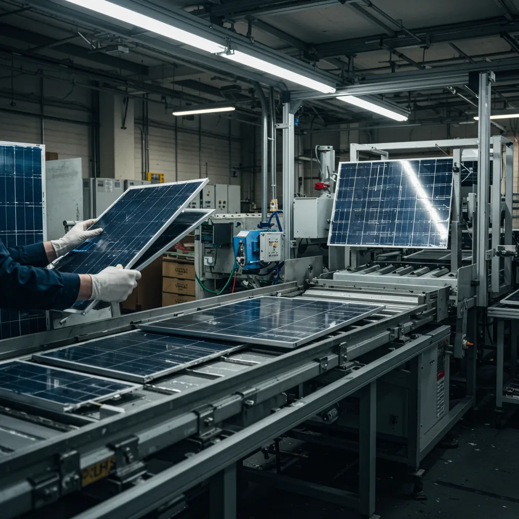 Processus de recyclage et de traitement durable des composants photovoltaïques et tuiles solaires en fin de vie