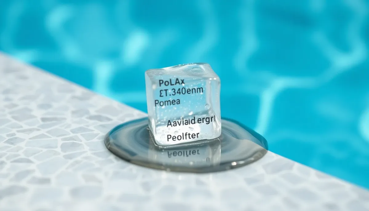 Test du glaçon pour détection de fuite au niveau de la bordure de piscine