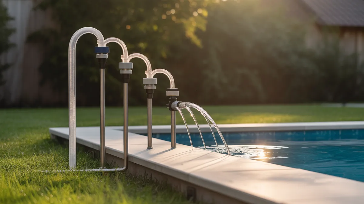 Configuration avancée d'un système de siphon montrant les points d'élévation optimisés pour augmenter le débit