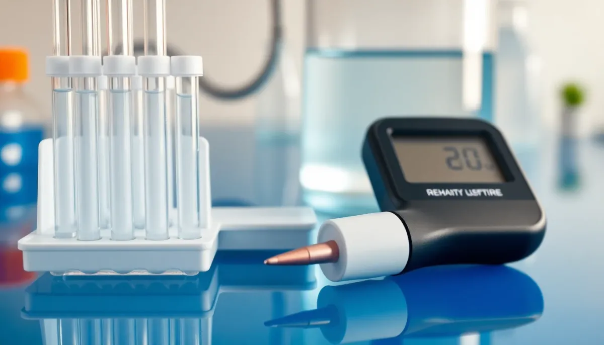 Kit de test chimique pour piscine avec bandelettes réactives et testeur numérique de pH