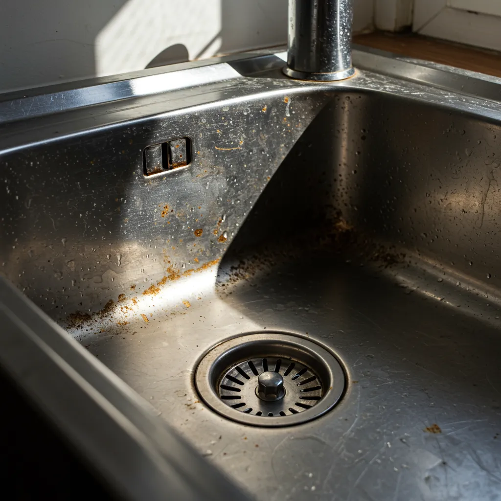 Acide chlorhydrique sur inox : réparer les dégâts sans remplacer l'évier