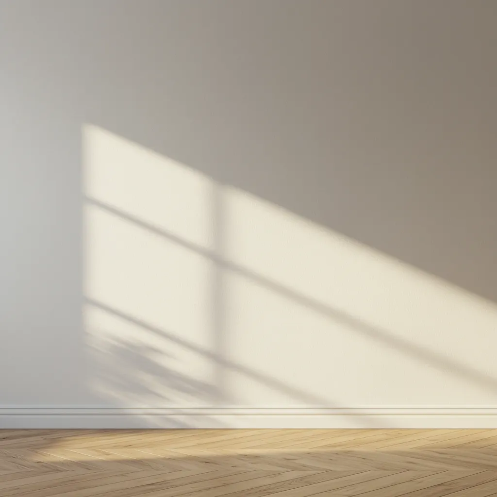 Finition murale parfaitement lisse obtenue après peinture par projection airless dans un appartement rénové