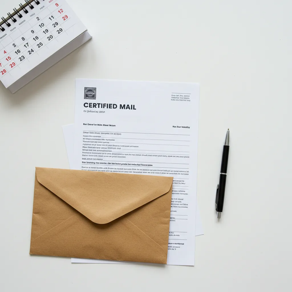 Lettre recommandée et documents juridiques pour activer une garantie de parfait achèvement ou engager un recours contre un promoteur