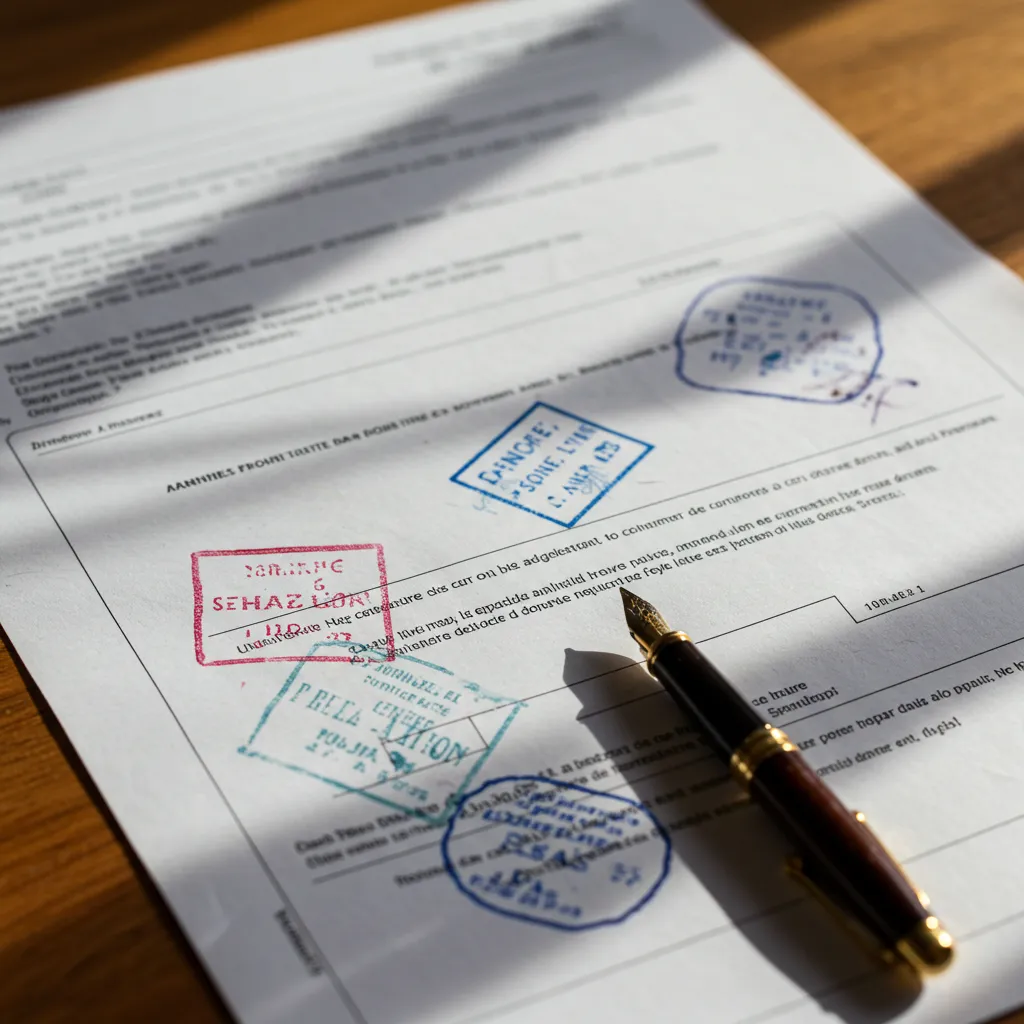 Documents administratifs officiels liés à la radiation d'une entreprise au Registre du Commerce et des Sociétés